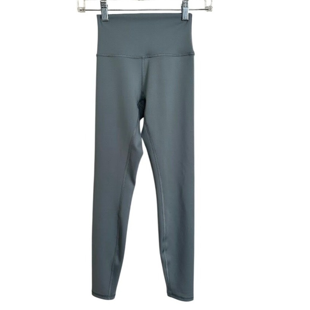 Alo Yoga 7/8 High-Waist Airlift Legging Steel Blue Grey Athletic XXS